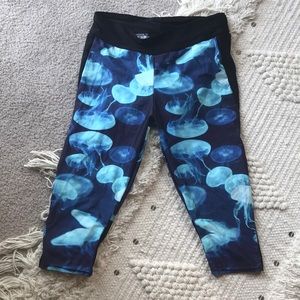 Jellyfish print leggings